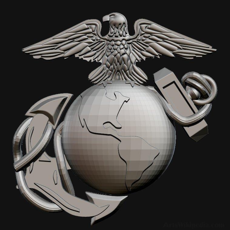 3D USMC Logo